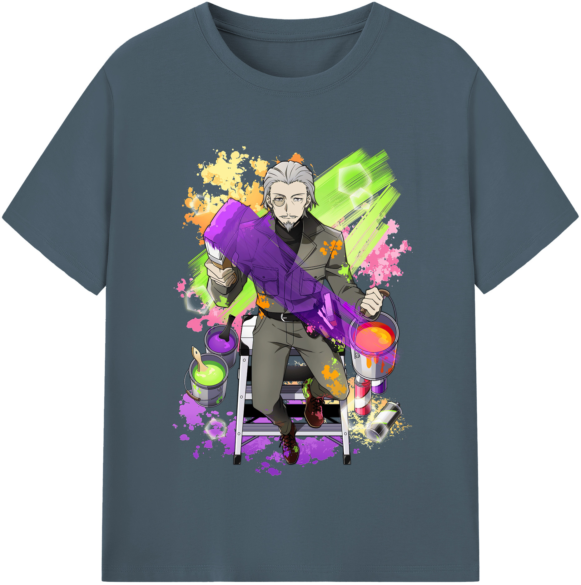 （画像用） 文豪ストレイドッグス Bungo Stray Dogs 綿100％半袖Tシャツ（フロントプリント）